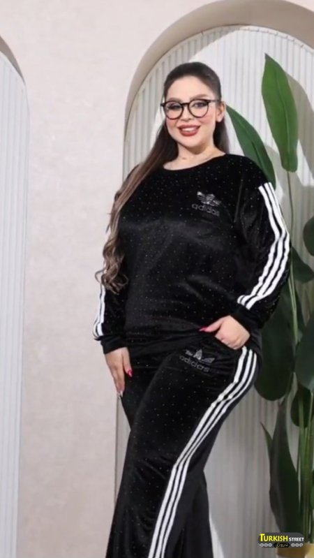 ترينج  اديداس مخمل قطعتين ..